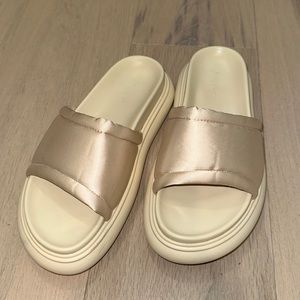 Nasty Gal Satin Slides